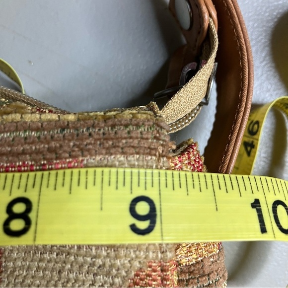 Vintage Fossil tapestry crossbody bag medium size 9.5” x 9.75” x 3” - Picture 12 of 14